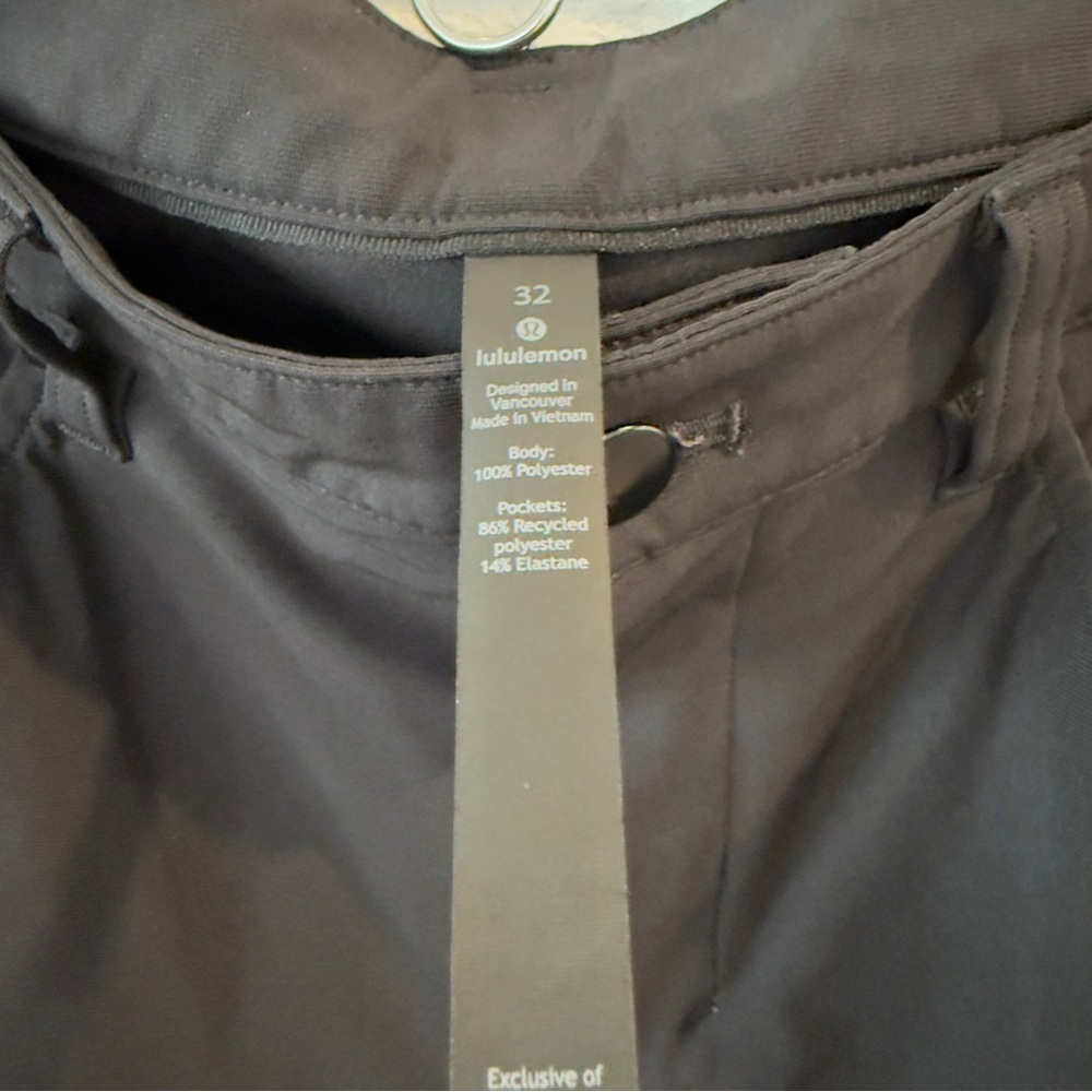 Lululemon- ABC Pant Slim *Warpstream 32” Black - Picture 4 of 8